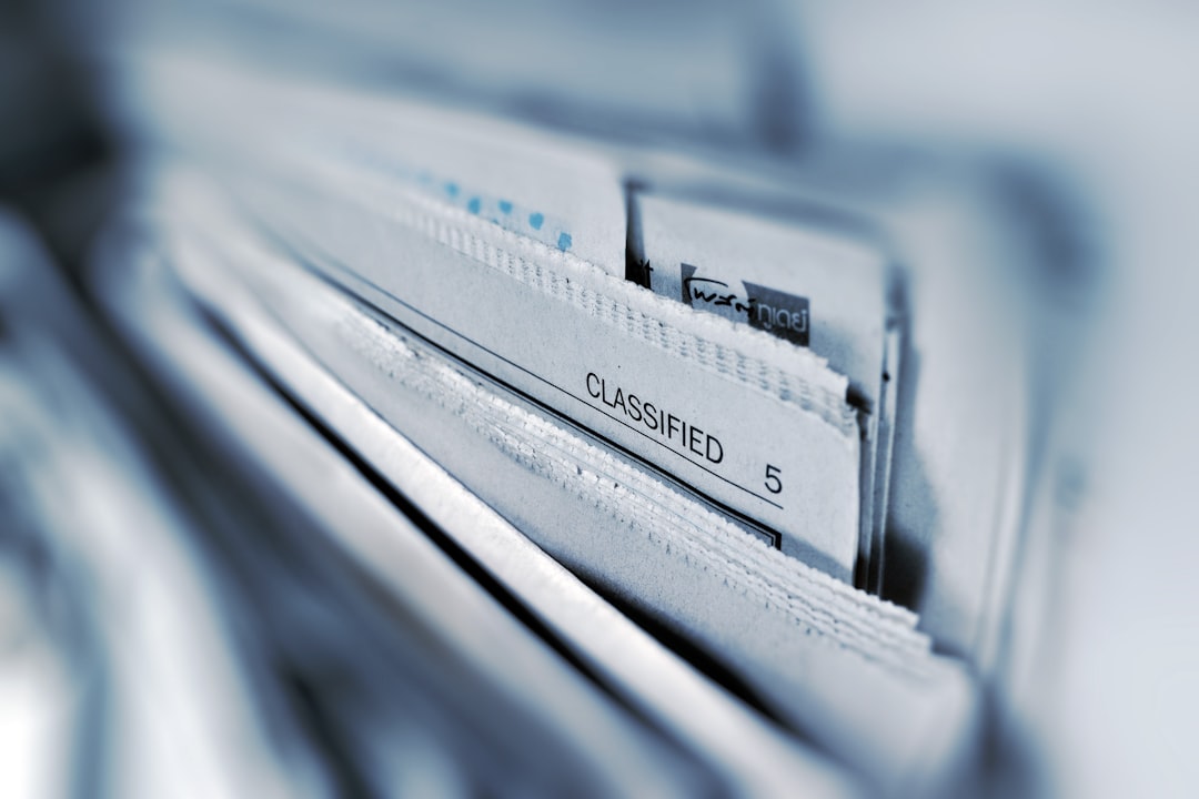turn documents into queryable data - Classified page 5 newspaper selective focus photography